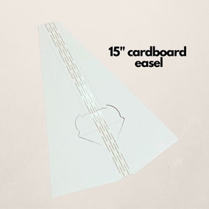 15&quot; Cardboard easel for signs and standees, pack of 5
