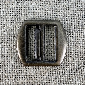 Vest buckle - ladder buckle - old brass - costume accessory - men - historical haberdashery