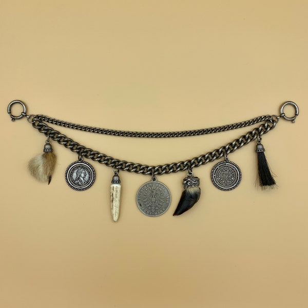 Charivari “Franz” - chain for your lederhosen - Oktoberfest - traditional costume - jewelry necklace - Wiesn