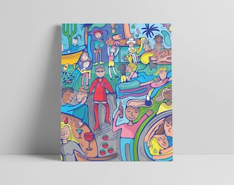 La Fiesta / The Party 8x10