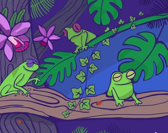 Download File PDF / Frogs 25 cm x 25 cm
