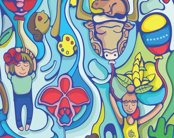 Download File JPG / Happy Thoughts  8x10 inches