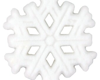 Edible Christmas Snowflake Sugar Topper, Bakery, Decorations, Cake, Cupcake, Layon