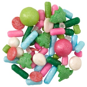 Edible Christmas Sprinkles, Sugar Jimmies, Holiday Baking, Cake, Cupcakes, Pearls, Christmas Trees, Cake Pops, Donuts