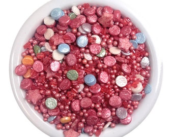 Deluxe Sprinkle Mix, Cocktail Rim, Edible Sugar Topper, Drink Rim, Glass, Cake, Cupcake, Baking Decorations, Cake Pops, Donuts