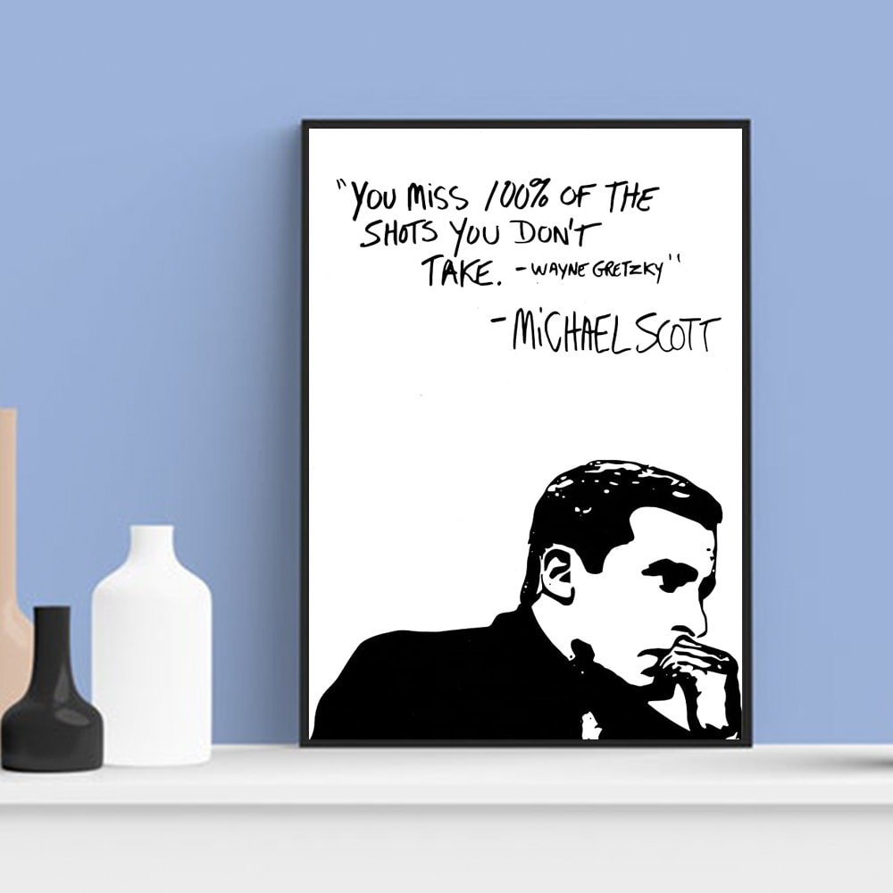 Michael Scott Motivational Poster Quotes Poster Gift Poster | Etsy