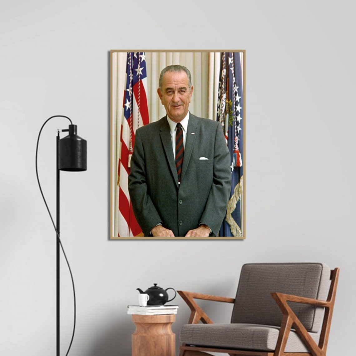 President Lyndon B Johnson poster | Etsy