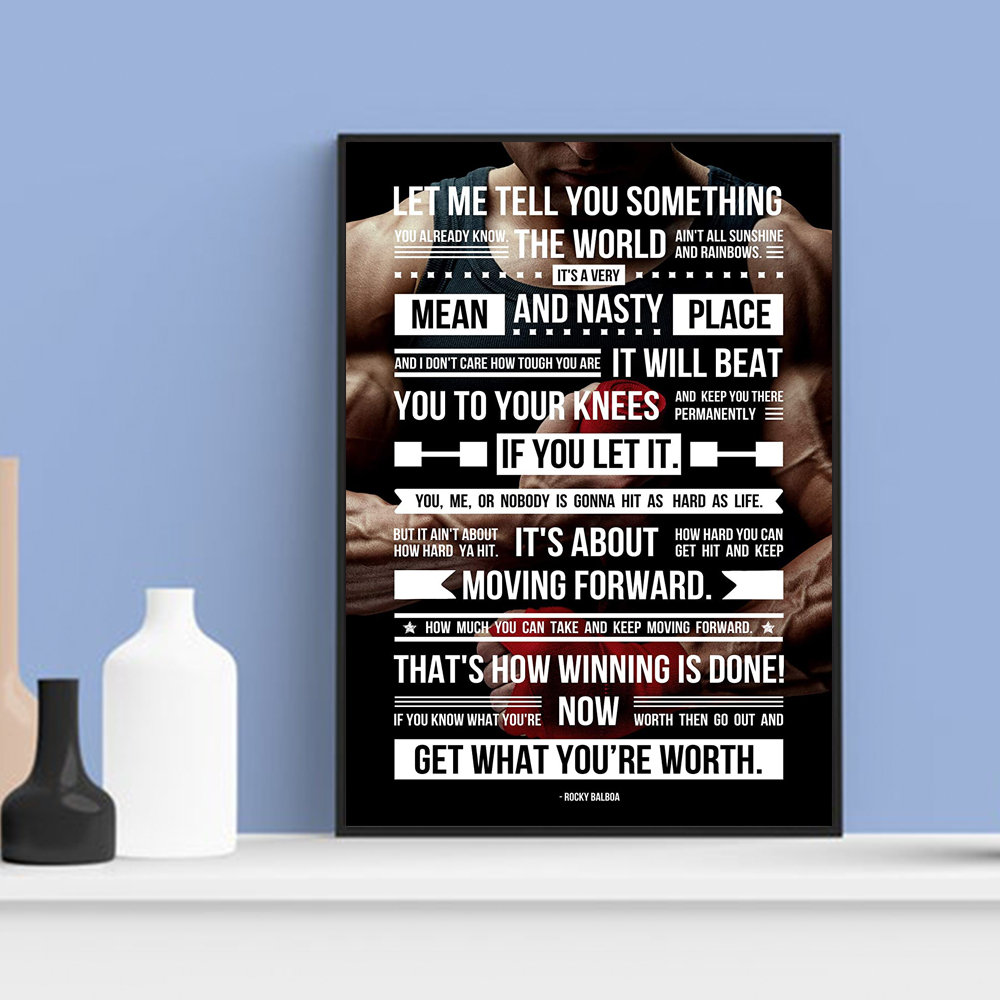 rocky balboa speech poster teechips
