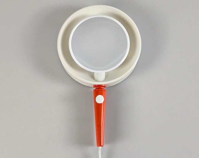 Space Age Design - Vintage SPECTRALUX Consul Portable Makeup Mirror With Integrated Lighting - Vintage Home Decor - W. Germany, 1970s.