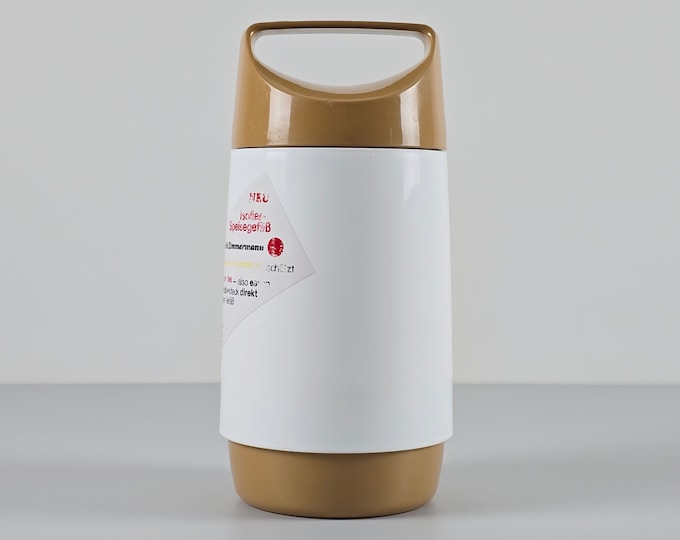 Space Age Design - Vintage DR. ZIMMERMANN #6434 Plastic Thermos Flask For Food Storage - Hot Cold Thermal Carafe - Busse Design, 1970s.