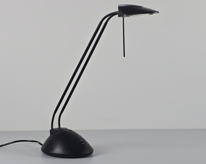 Postmodern Industrial BRILLIANT LEUCHTEN Black Plastic Flexible Desk Lamp - Vintage Table Lamp - Germany, 2003.