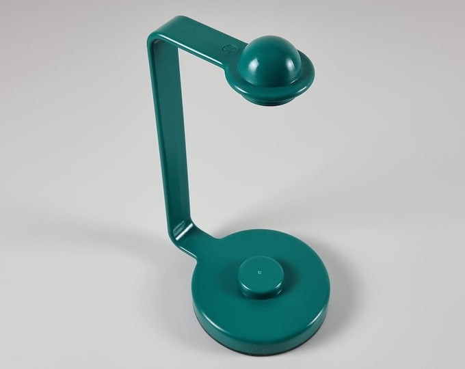 1980s Vintage GUZZINI Chef Line Green Plastic Kitchen Paper Towel Roll Holder By STG Studio • Italian Modernist Kitchenware.