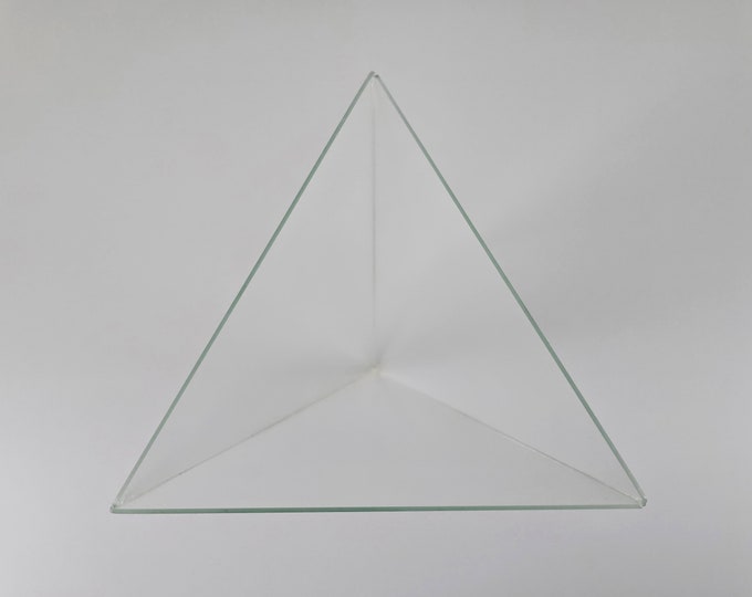 Postmodern Design - Vintage First Edition DELTA Glass Minimalist Vase - Vintage Home Decor - Designed by Mart van Schijndel, 1981.