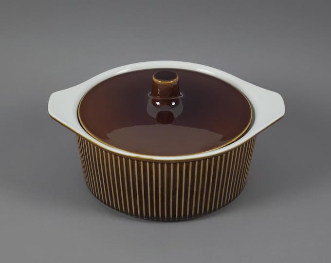 Vintage 1970s Villeroy & Boch Lidded Casserole Dish • Mid-Century MCM Vilbofour Ovenware.