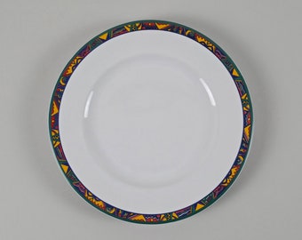 Postmodern Design - Set Of 4 Vintage TOGANA Ceramic Plates - Retro Y2K Design Plates - Italy, 1990s.