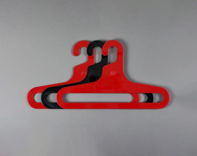 1970s Space Age Design 'Design M' Plastic Hangers By Ingo Maurer.