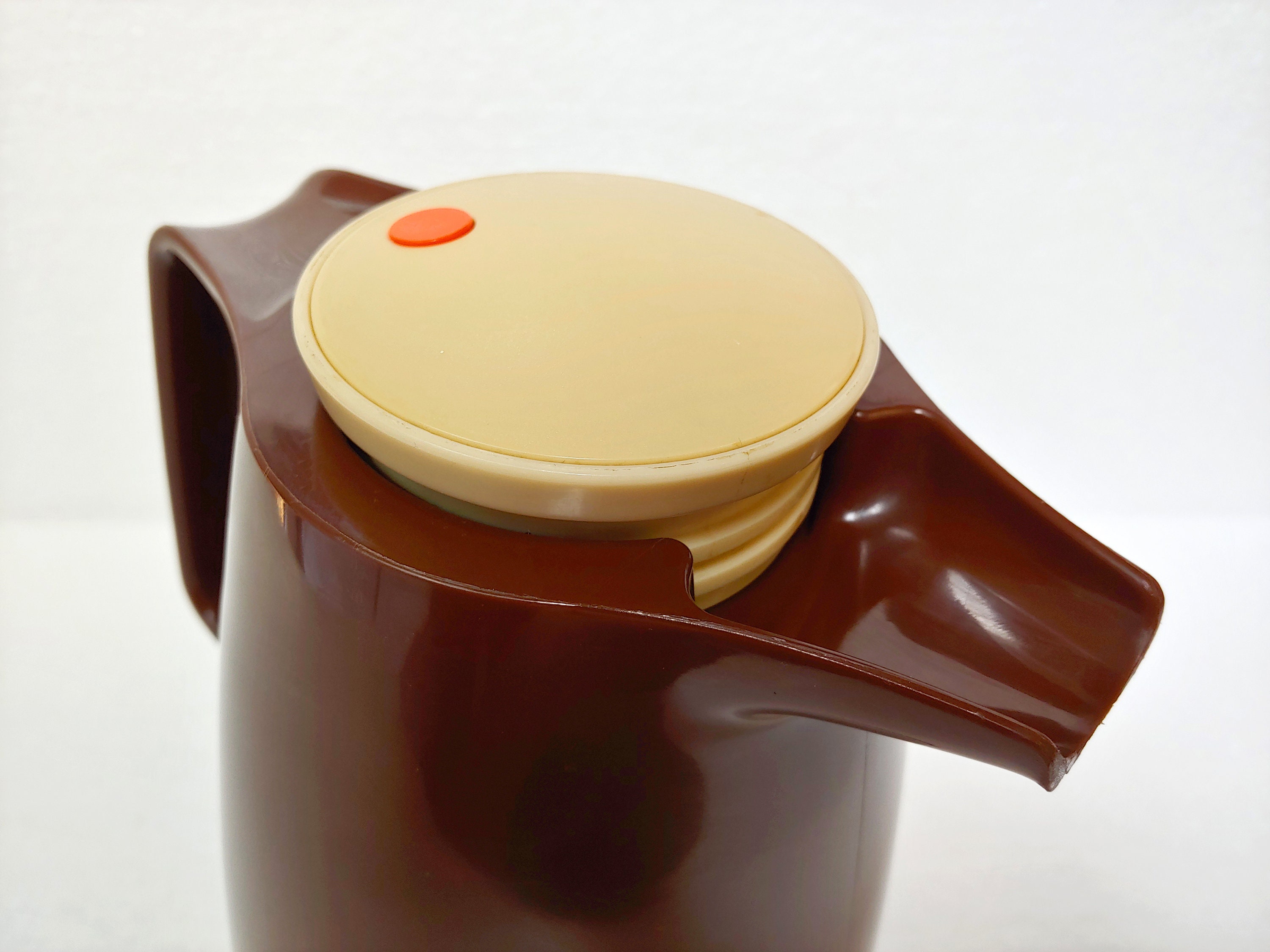 Space Age Design Vintage Brown Plastic Thermos Rotpunkt Flask Hot