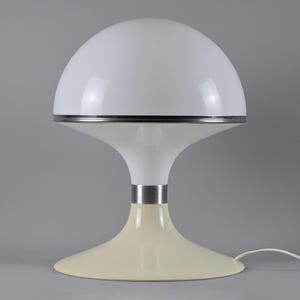 Space Age Design - Vintage DADIME FRANCE XL Plastic Mushroom Table Lamp - French Mid-Century Modern Design - France, 1960s.