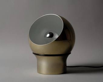 Lampa stołowa HEMI Klot 3 projektu Lennarta Centervalla, design z ery kosmicznej lat 70. XX wieku, Szwecja.