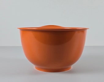 Space Age Design - Vintage MEPAL Orange Melamine Mixing Bowl - Vintage Kitchenware And Utensils - Holland, 1970s.