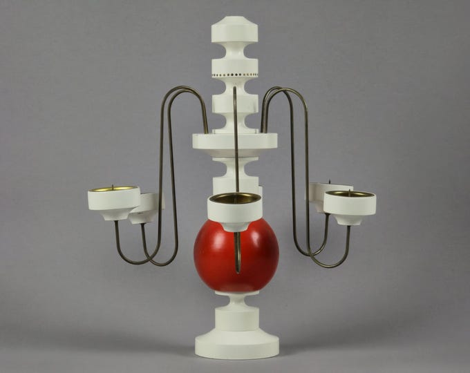 Vintage 1960s Scandinavian Mid-Century Candlestick Holder.