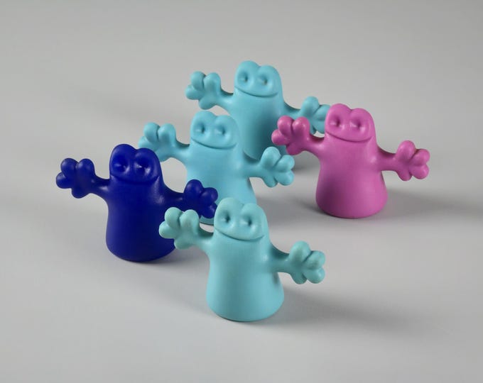 Vintage 1994 ALESSI Carlo 'Ghost' Bottle Caps By Mattia Di Rosa • Italian Pop Modernist Home Accessories.