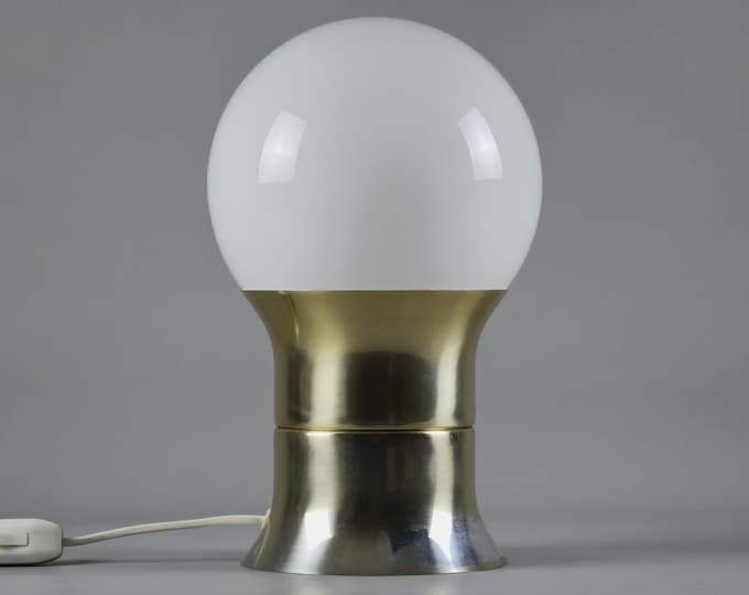 1971 Space-Age HEMI Klot 2 Table Lamp By Lennart Centervall Made For IKEA — Vintage Nordic Table Lamp.