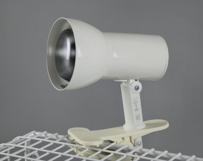 Vintage 1990s HEMA Clip-On Industrial Task Spot Light.