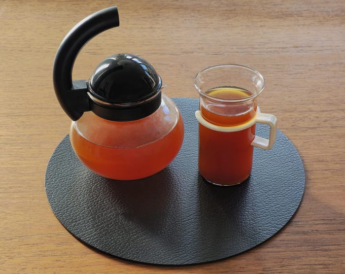 New In Box 1980s Vintage GUZZINI Focus Water Kettle, Tea Kettle, Tea Maker By Ambrogio Rossari.