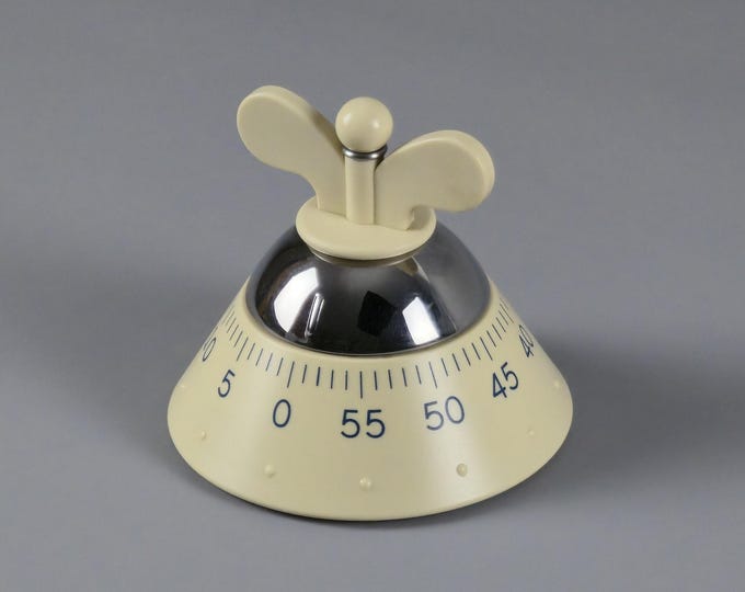 Vintage 2003 ALESSI Mami Kitchen Timer By Stefano Giovannoni • Italian Postmodern Kitchen Accessories.