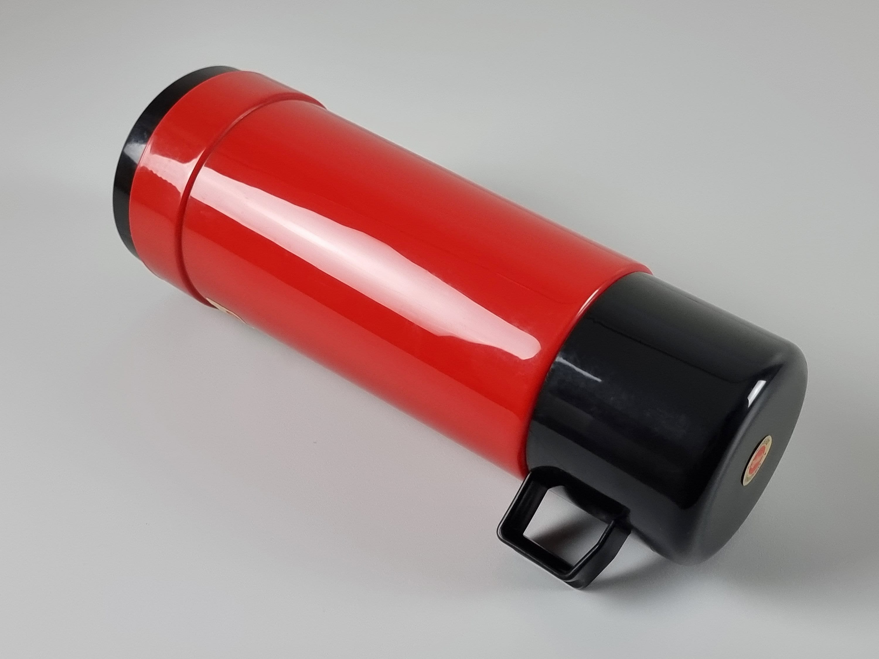 Space Age Design Vintage EMSA Red And Black Thermos Flask, Thermal