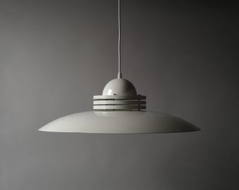 Hala Zeist UFO Flying Saucer XL Pendant Lamp, 1980s Dutch Postmodern Design.