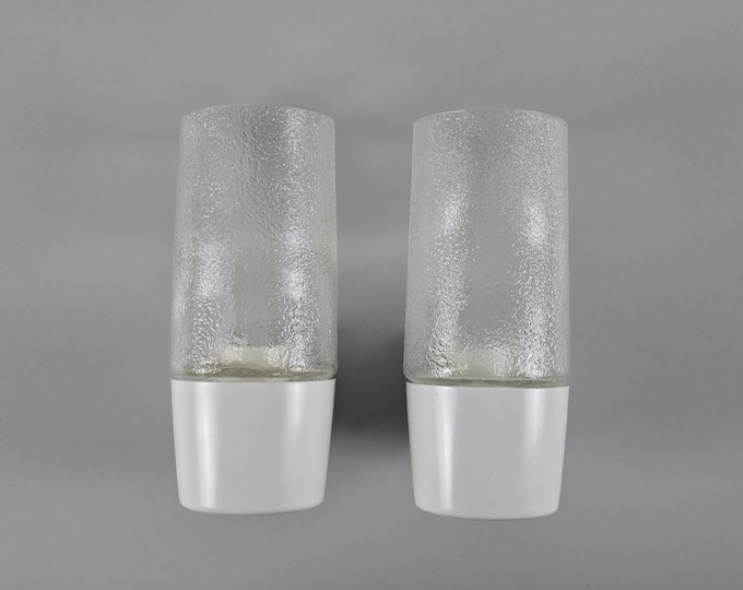 New In Box - Mid-Century Modern - Vintage Set Of 2 CARRARA & MATTA America Wall Lamps - Retro Space Age Sconces - Italy, 1960s.