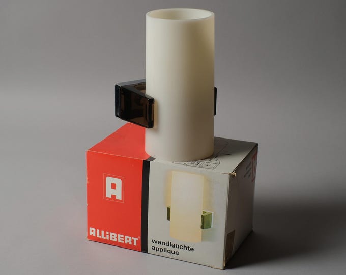 Allibert Europa Wall Light Fixture, New in Box, 1970s Space Age Design, France.