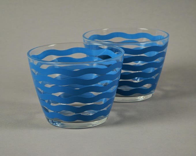 Neo-Retro Y2K Set Of 2 IKEA 'Satsning' Stackable Glass Bowls.