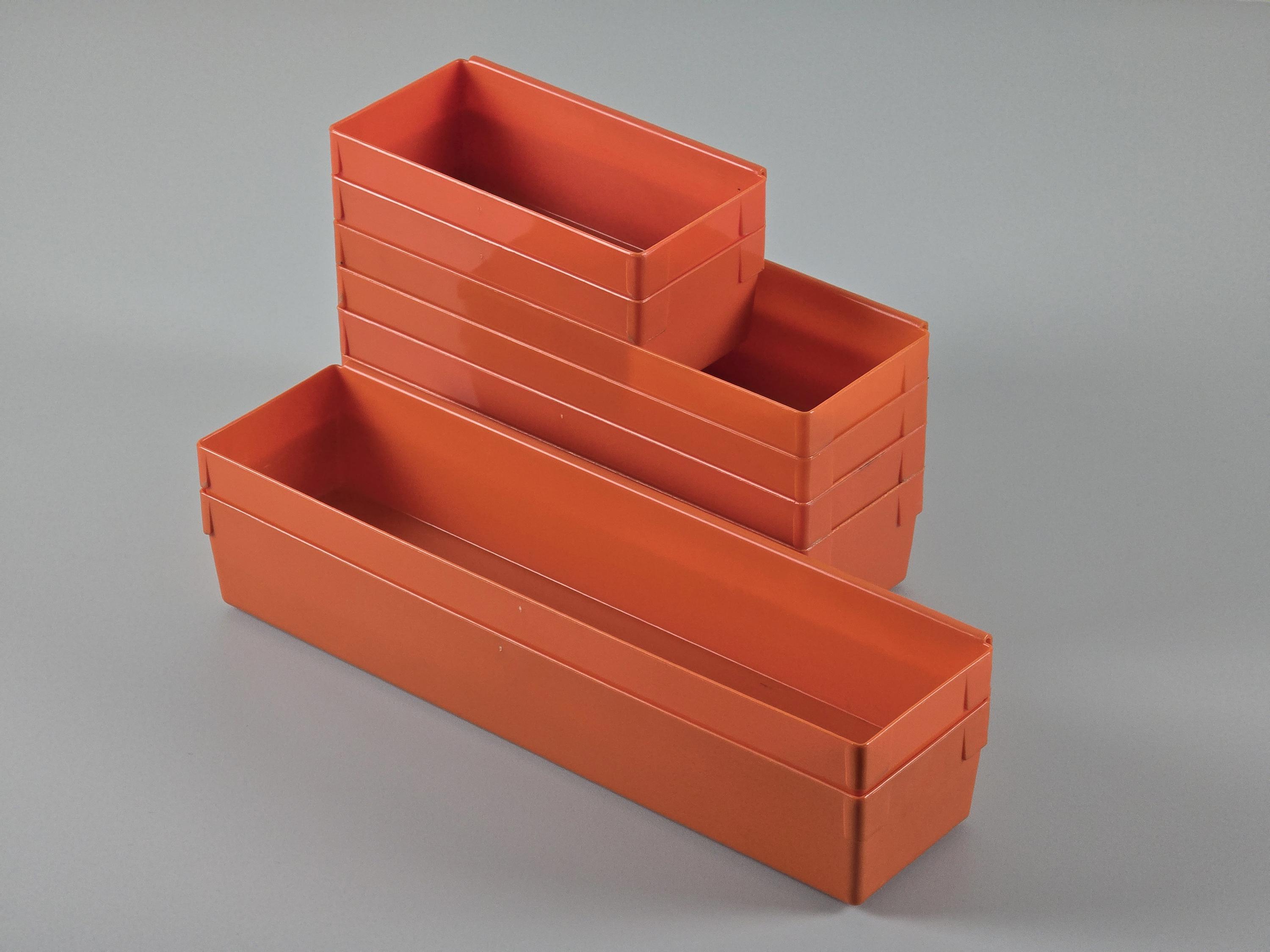 Mid-Century Modern - Set Of 8 Vintage DUPOL RUBBERMAID Orange