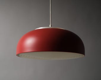 IKEA Nymane Pendant Lamp by Ola Wihlborg, Scandinavian Modern Lighting, Red & White.