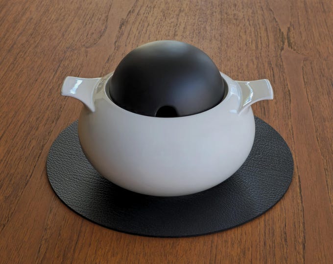 1980s Vintage SCHERZER BAVARIA Ceramic Soupière And Soup Tureen By Ambrogio Rossari • German Postmodern Ceramics.