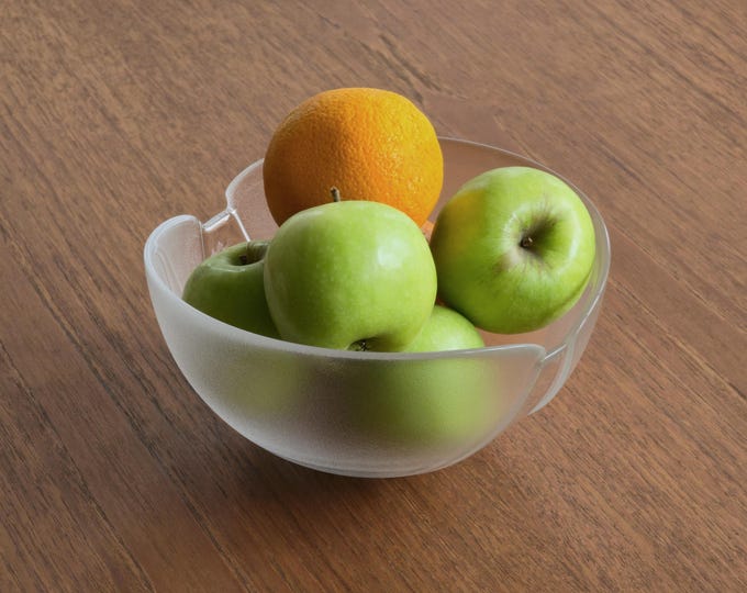Vintage 1970s ROSENTHAL Studio Line Frosted Glass Centerpiece Bowl • Vintage Home Decor & Styling.