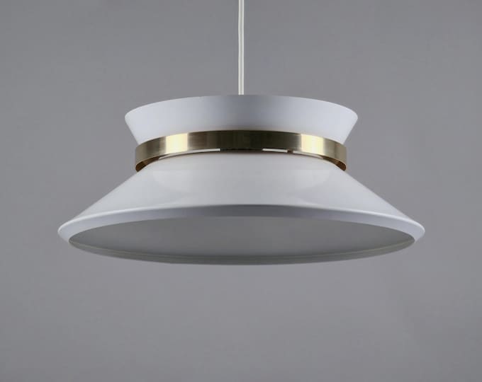 1970s Vintage GRANHAGA METALLINDUSTRI Pendant Lamp By Carl Thore – Swedish Mid-Century Modern Pendant Light.