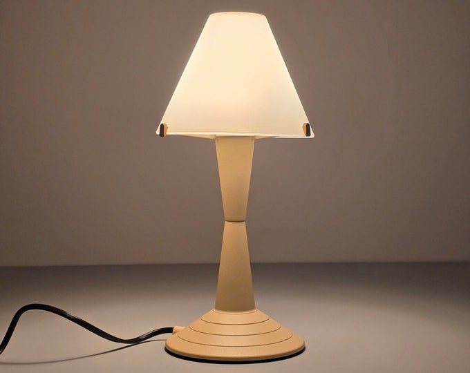 Postmodern Design - Vintage VENETA LUMI Lulu Plastic Table Lamp - Memphis Design Table Lamp - Italy, 1980s.