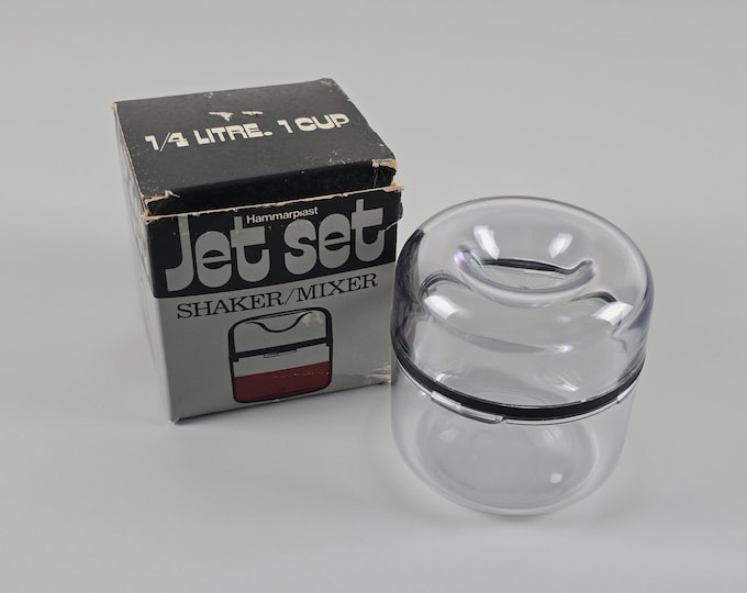 New In Box 1970s Vintage HAMMARPLAST 'Jet Set' Mixer/Shaker — Retro Scandinavian Kitchenware & Barware.