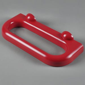 New In Box 1970s Vintage ALLIBERT &#39;Europa&#39; Red Plastic Towel Ring.