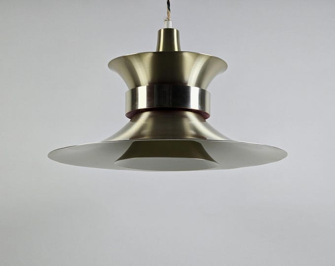 1970s Vintage LYSKAER BELYSNING Pendant Lamp By Bent Nordsted — Danish Modern Pendant Light.