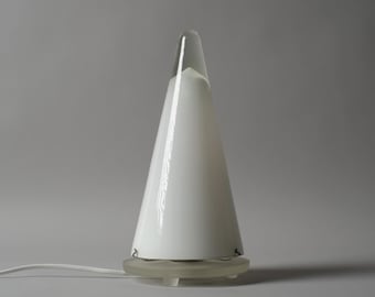 EGLO Leuchten Teepee Murano Glass Cone Table Lamp, Postmodern Design, Austria, 1980s.