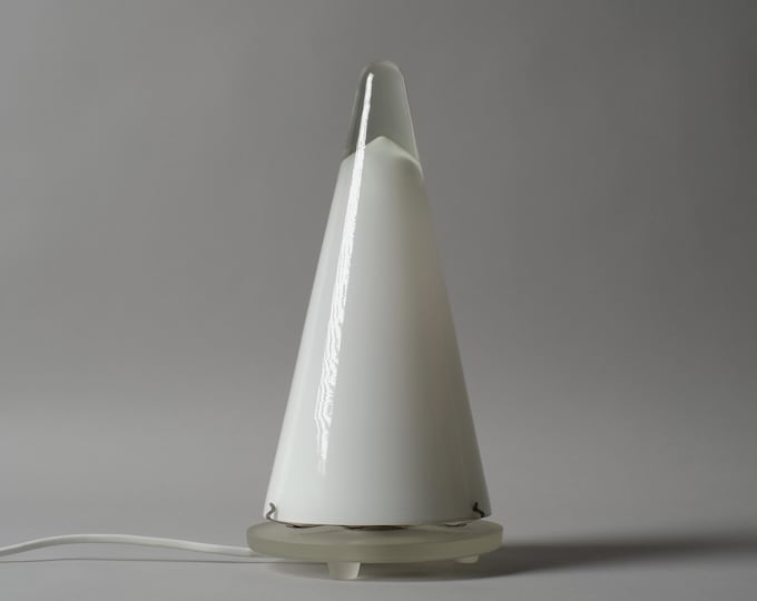 EGLO Leuchten Teepee Murano Glass Cone Table Lamp, Postmodern Design, Austria, 1980s.