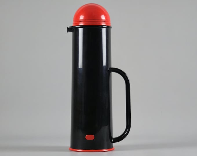 Vintage BIESSE Italian Modernist Flask Thermo-Carafe by Pino Spagnolo, 1980s.
