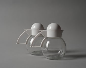 Stoha West-Duitsland suiker- en roomdispensers, pinguindeksel, postmodern ontwerp, jaren 1980.