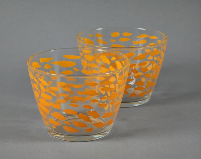 Neo-Retro Y2K Set Of 2 IKEA 'Godta' Stackable Glass Bowls.