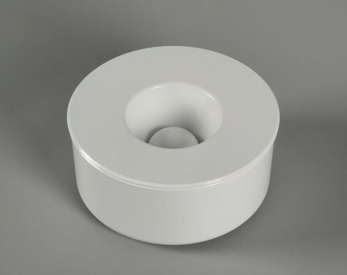 Vintage 1970s Gustavsberg White Melamine Ashtray.